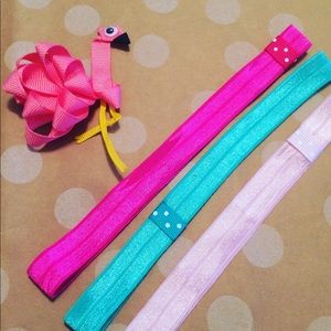 Girls hair accessories “Flamingo”